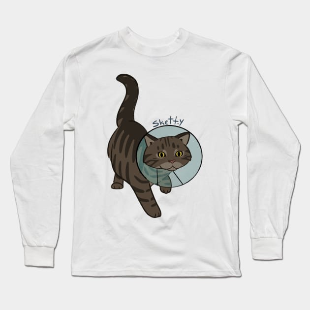 Cone of Shame Long Sleeve T-Shirt by jastinamor